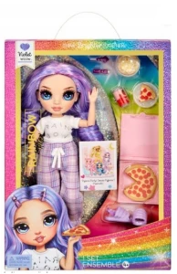 Lalka Rainbow High Junior w piżamie Violet MGA