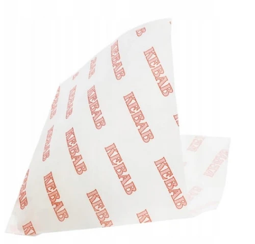 Torebki papierowe biała kebab nadruk 15x16cm – 200szt.Kiel-Pak_81802