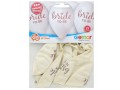 Balony 5szt "Bride to be" biały  13" Godan_82092