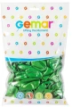 Balony metaliczny zielony 26cm 10" 100szt Gemar_82278