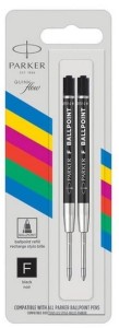 Wkład do długopisu F eco 0,5 mm czarny 2 szt. Parker