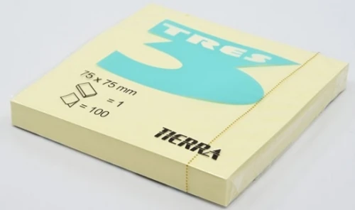 Karteczki samoprzylepne 75x75mm 100 kartek Tres_82345