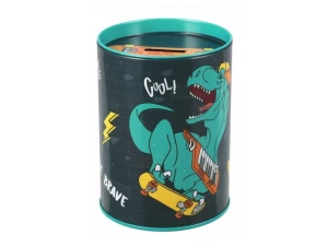 Skarbonka metalowa okrągła Skate Dino Starpak