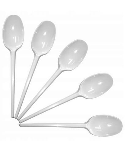 Łyżeczka mała biała 100 szt łyżeczki jednorazowe Mawa