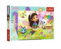 Puzzle 100 elementów 5+ 14832 Domek Gabi brokatowe Trefl