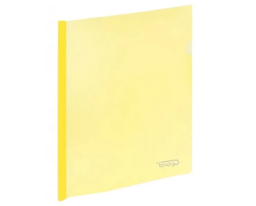 Skoroszyt zaciskowy A4 przezroczysty żółty Grand