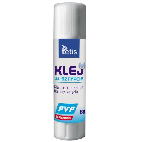 Klej w sztyfcie PVP 8g Supermocny BG112-E Tetis_53816