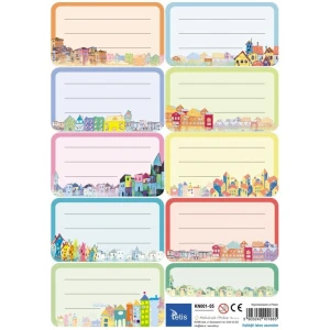 Naklejki na zeszyt KN001-05 Tetis Domki
