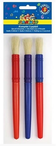 Zestaw pędzli okrągłych grubych Flamingo Titanum