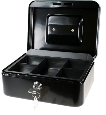 Kasetka metalowa czarna 152x115x80mm K-150BK, Titanum