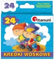 Kredki świecowe 24 kolorów Titanum
