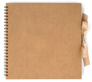 Album do zdobień ciemnobeżowy Kraft 305x305mm Galeria Papieru