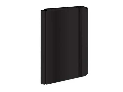 Teczka skrzydłowa z gumką A4 Czarny 4cm Inteedruk_73016