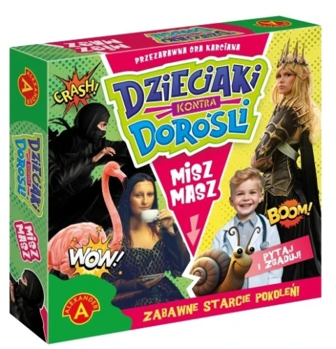 Dzieciaki kontra Dorośli Misz Masz zabawna gra karciana Alexander_83556