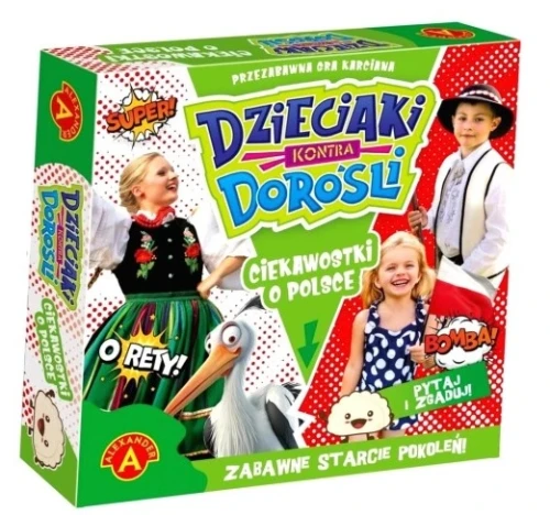 Dzieciaki kontra Dorośli Ciekawostki o Polsce zabawna gra karciana Alexander
_83554