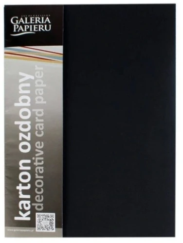 Papier wizytówkowy Floryda czazrny 250g 20szt. Galeria Papieru_37190