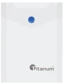 Teczka kopertowa na zatrzask A6 plastikowa pionowa Titanum_83249