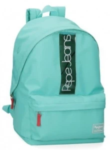 Plecak 1zamek 1kieszeń 6072321 turkusowy 31x44x13 Pepe Jeans Cerda