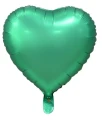 Balon foliowy serce matowe zielone 36cm Godan_83781