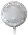 Balon foliowy okrągłe srebrne 36cm Godan_83787