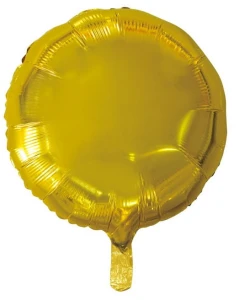 Balon foliowy okrągłe złoty 46cm Godan