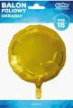 Balon foliowy okrągłe złoty 46cm Godan_83789