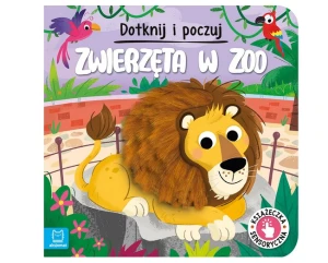 Książeczka sensoryczna Dotknij i poczuj Zwierzęta na łące Aksjomat
