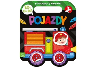 Kolorowanka z naklejkami Eo, eo, eo! Pojazdy. Aksjomat