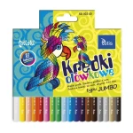 Kredki okrągłe jumbo 18kol. KO002-JD Tetis