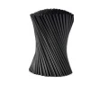 Słomki plastikowe proste czarne 500szt. 22x0,7cm Papstar_83848