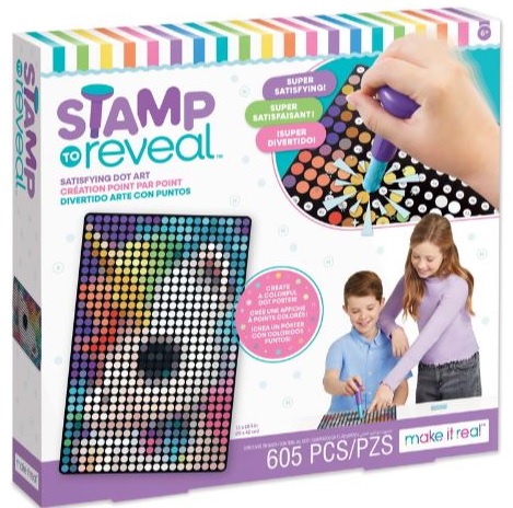 Zestaw do kropkowania po numerach Jednorożec, zabawka kreatywna MAKE IT REAL_84300