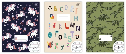 Zeszyt A4 dwukolorowa linia 32 kartki 70g Interdruk _84384