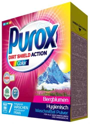 Proszek do prania tkanin kolorowych 490g Purox _84433