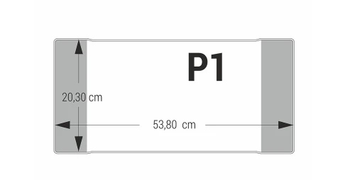 Okładka P1 Nieregulowana Bezbarwna 20,3x53,8 do książki do nut Biurfol_84449
