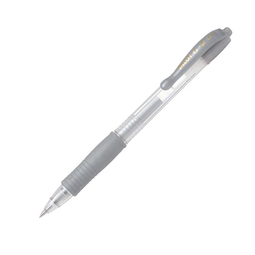 Długopis srebrny metalizowany żel 0,7 BL-G2-7-GD Pilot_53657
