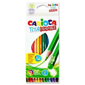 Kredki ołówkowe wymazywalne 12kol. Carioca