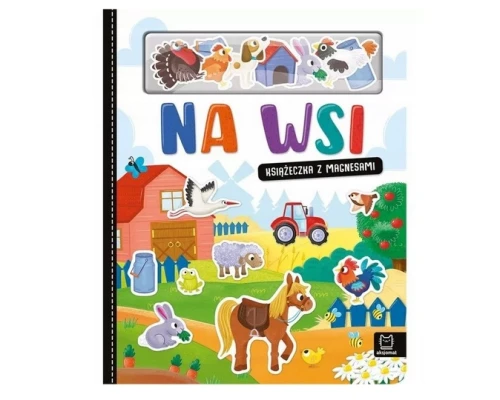 Książeczka z magnesami Na wsi magnesy 25szt  Aksjomat_84869