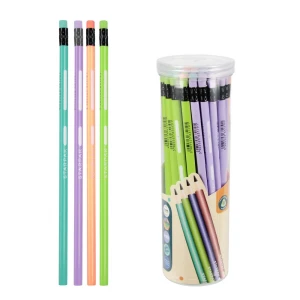Ołówek z Gumką HB Trójkątny Pastel 1szt Starpak