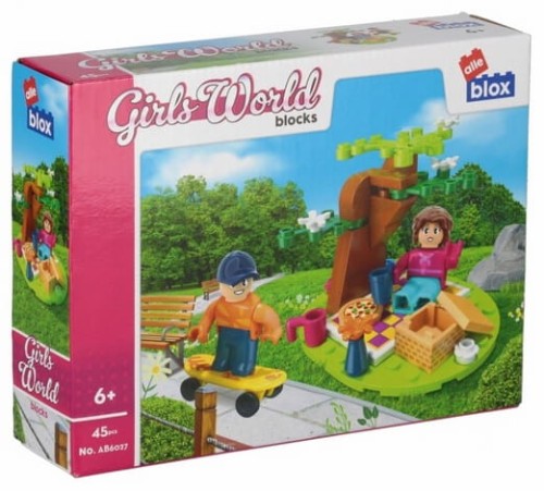 Klocki konstrukcyjne Girl Piknik 45el 19x14x5 Alleblox_85360