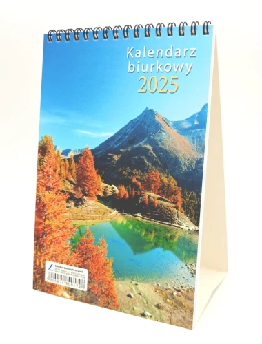 Kalendarz biurkowy pionowy 2025 Kreska _85545