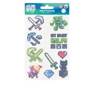 Tatuaże zmywalne Pixel 540810 Sticker Boo