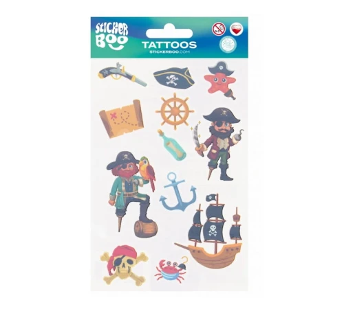 Tatuaże zmywalne Piraci 540452 Sticker Boo_85595