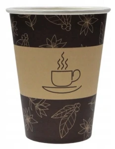 Kubki papierowe na kawę  EKO  bez plastiku 250ml 50 sztuk Love Nature