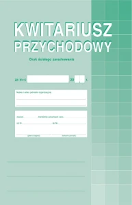Kwitariusz przychodowy A4 400-1 MP