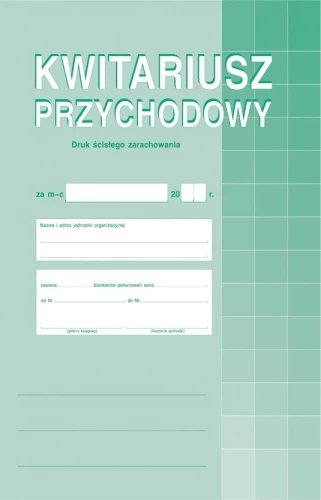 Kwitariusz przychodowy A4 400-1 MP_23435