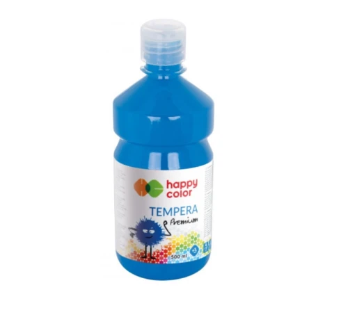 Farba tempera premium 1000ml błękitna Happy Color_86233