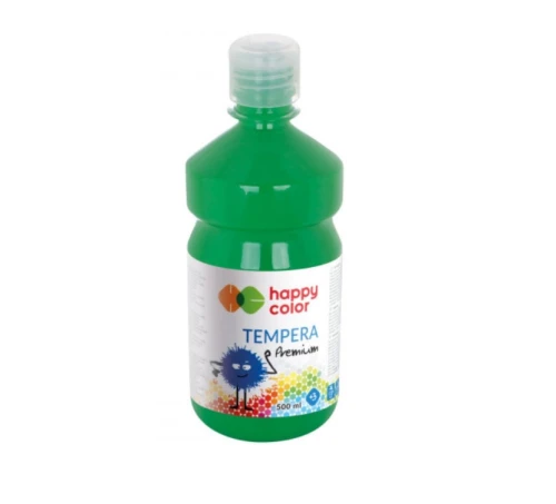 Farba tempera premium 1000ml zielona Happy Color_86234