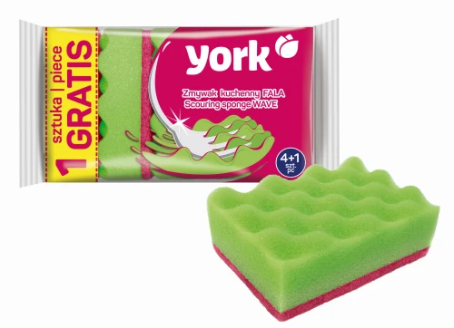 Zmywak kuchenny 4+1szt fala York_86305