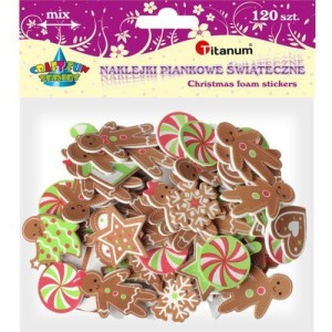 Naklejki z pianki Pierniki 120 szt. Titanum