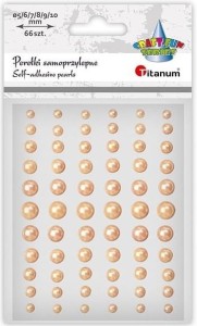 Perełki Craft-Fun Series złoty jasny 66szt. Titanum